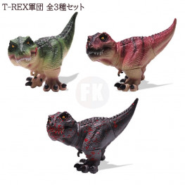 Carnivores: Dinosaur Hunter Chibi Chunky PVC sochas The T-REX Army Arrives! 9 cm (3)